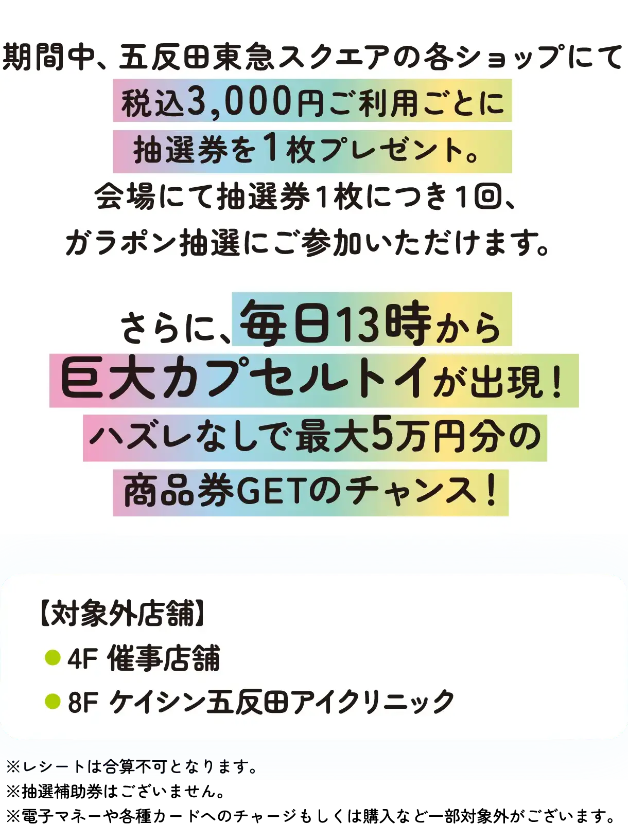 アニバーサリー抽選会