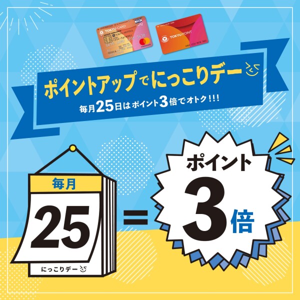 毎月25日はポイント3倍デー