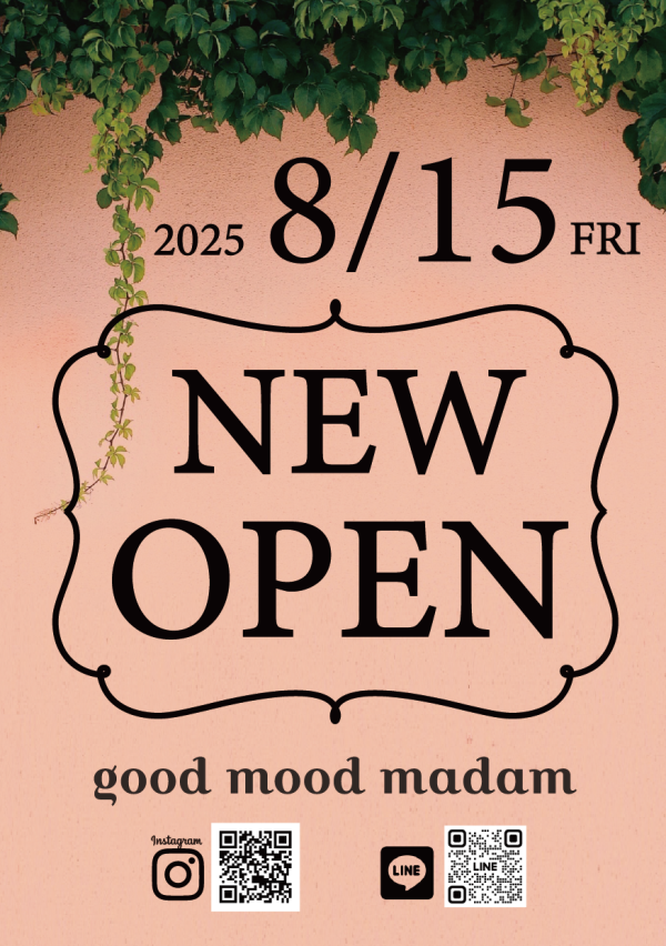 NEW OPEN！good mood  madamーグッドムードマダムー
